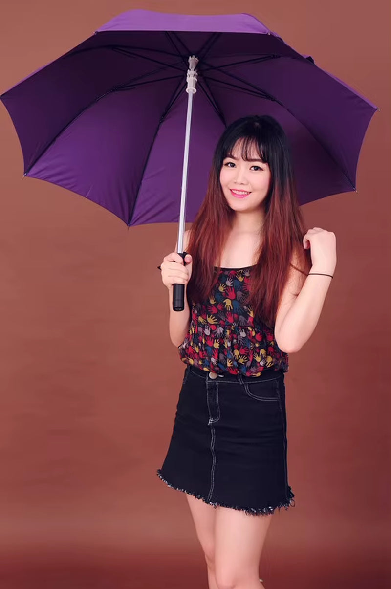 LED Stick Light Luminous Umbrella Colorful Creative Lights Fiber Straight Umbrella Touch Cloth Luminous Advertising Umbrella